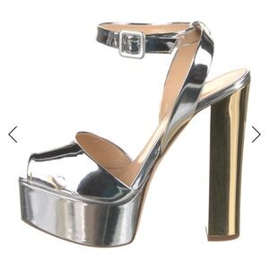Giuseppe Zanotti Metallic Silver and Gold Platforms